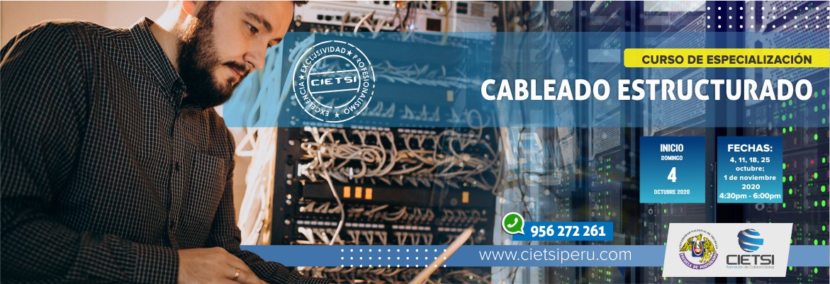 CURSO DE ESPECIALIZACIÓN DE CABLEADO ESTRUCTURADO 2020