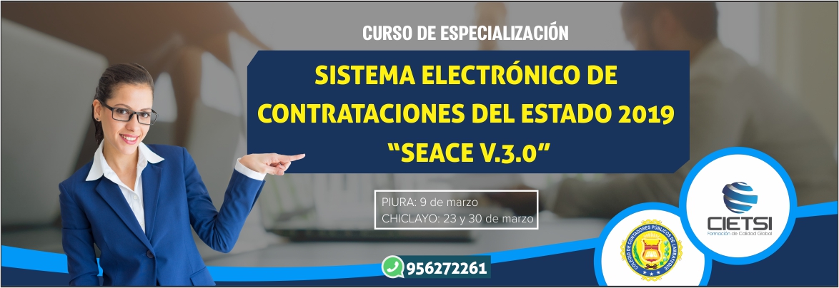 CURSO DE ESPECIALIZACIÓN SEACE V 3.0 2019