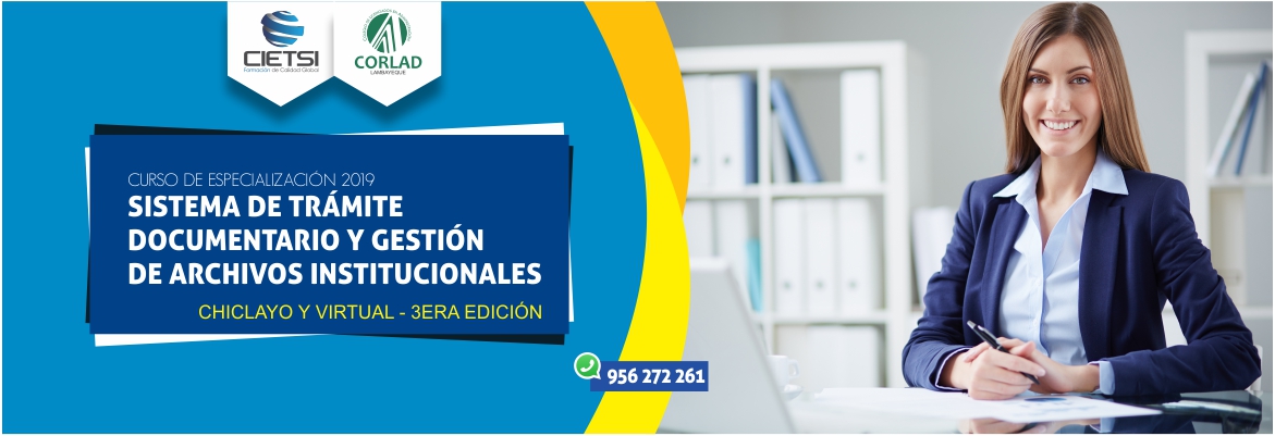 curso de especializaciOn sistema de trAmite documentario y gestiOn de archivos institucionales 2019   3era ediciOn nuevo