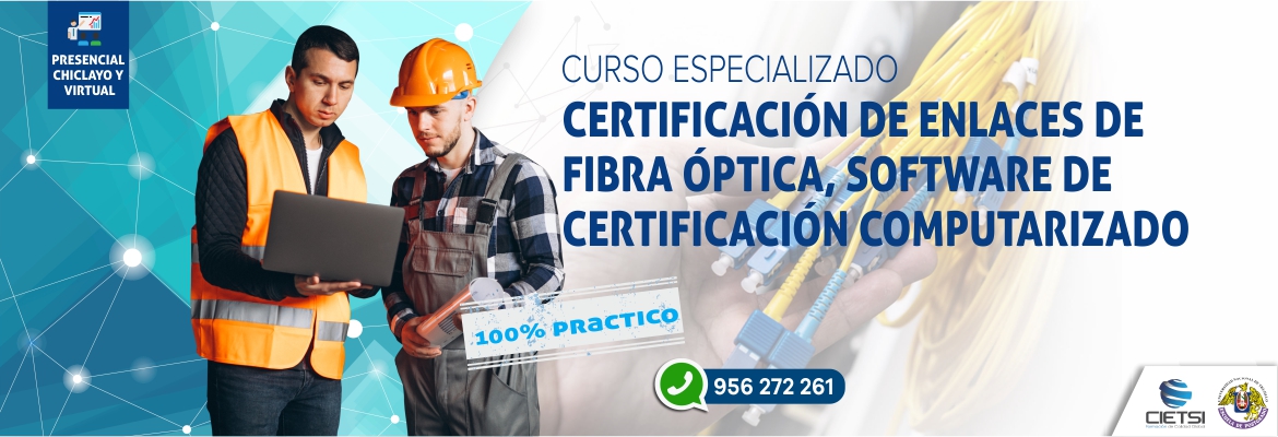 curso especializado 3 certificaciOn de enlaces de fibra Optica  software de certificaciOn computarizado 2019 100  prActico   nuevo