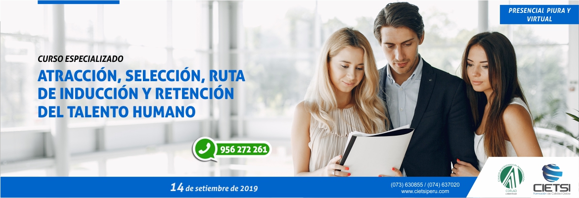 curso especializado atracciOn  selecciOn  ruta de inducciOn y retenciOn del talento humano 2019 nuevo