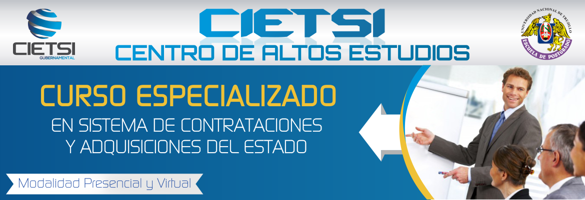 CURSO ESPECIALIZADO EN SISTEMAS DE CONTRATACIONES Y ADQUISICIONES DEL ESTADO 2015 