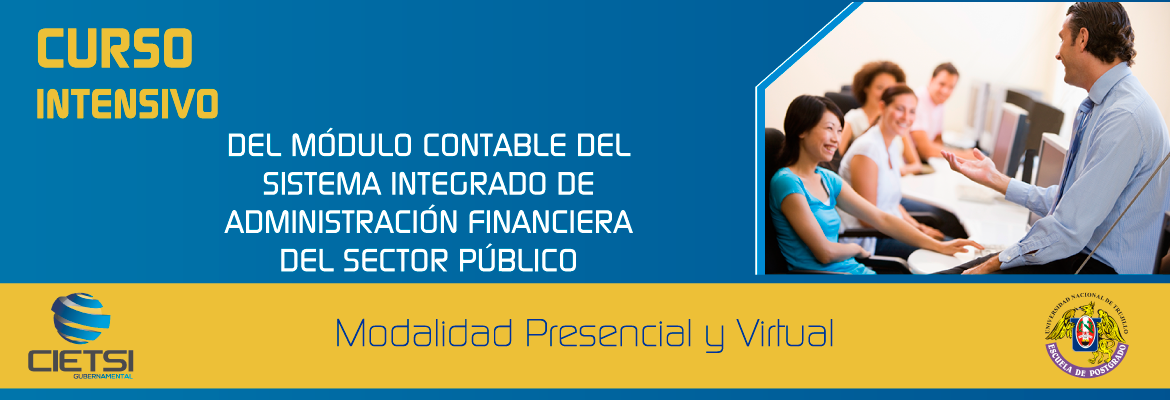 CURSO INTENSIVO DEL MÓDULO CONTABLE DEL SISTEMA INTEGRADO DE ADMINISTRACIÓN FINANCIERA DEL SECTOR PÚBLICO - SIAF SP 2015