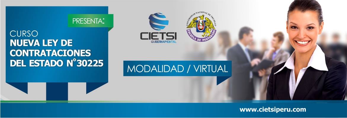 CURSO NUEVA LEY DE CONTRATACIONES DEL ESTADO N°30225