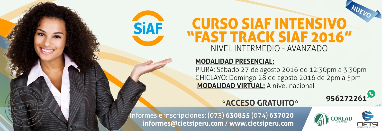 curso siaf intensivo    fast track siaf 2016