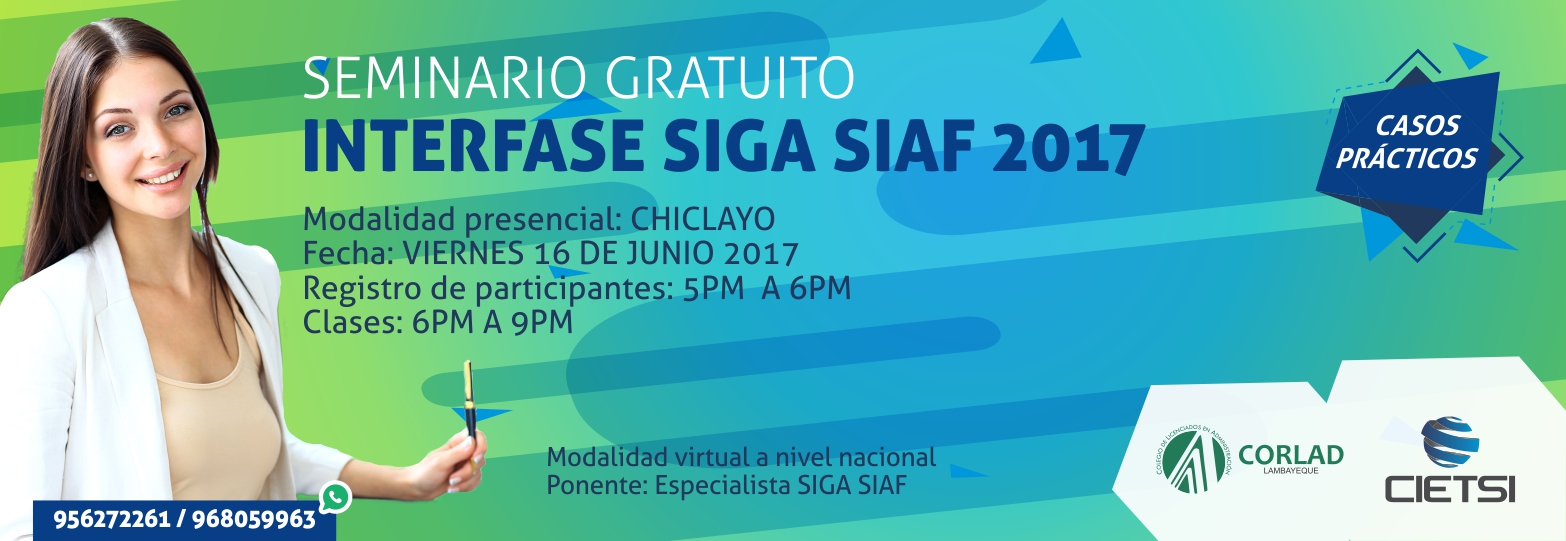 SEMINARIO INTERFASE SIGA  SIAF 2017