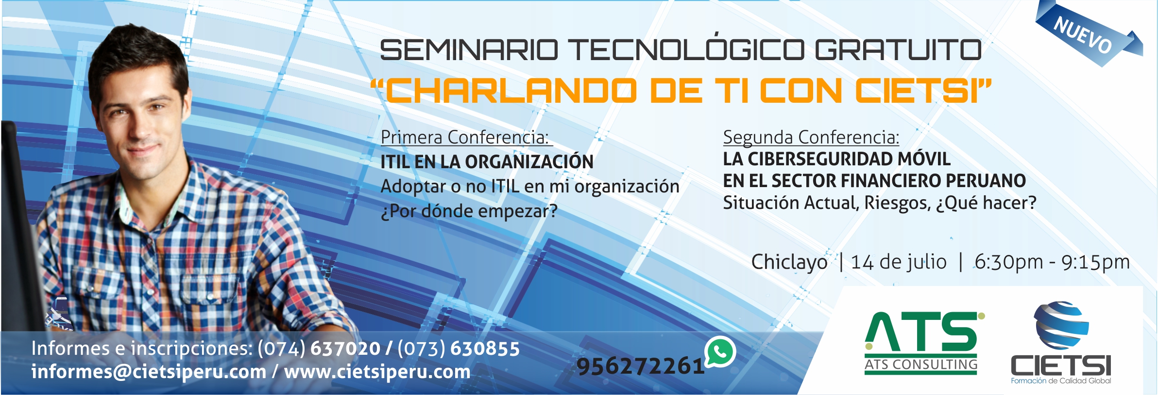 seminario tecnolOgico gratuito    charlando de ti con cietsi