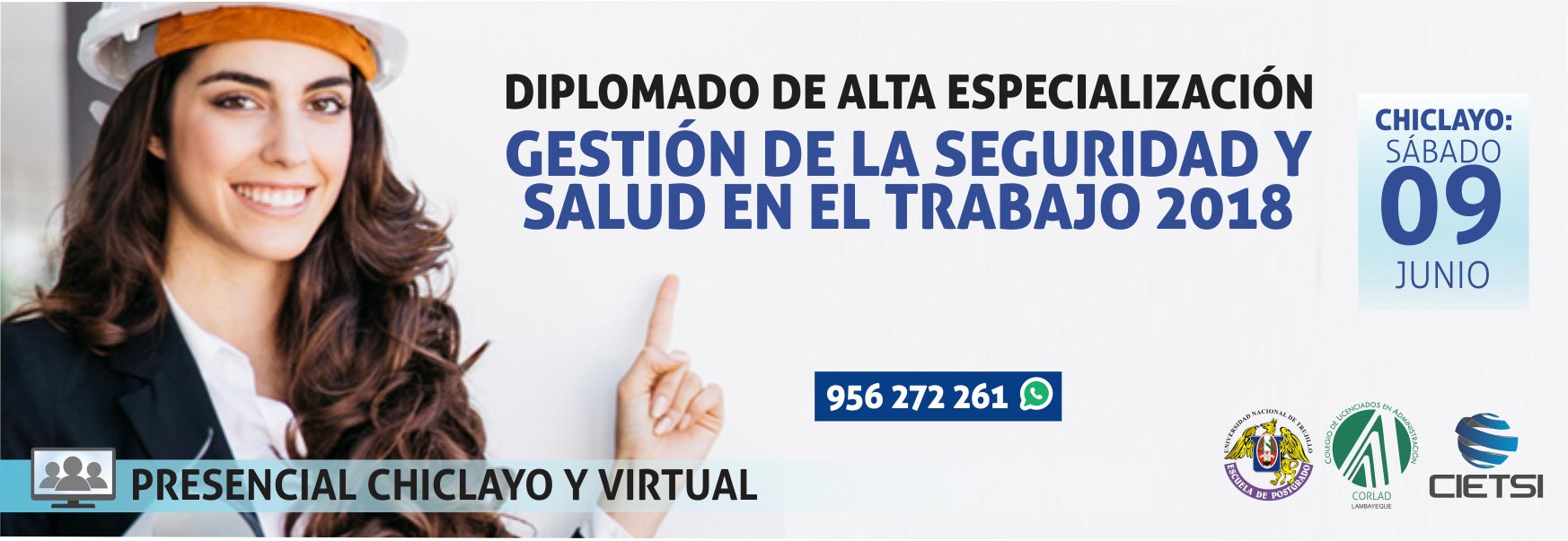 DIPLOMADO DE ALTA ESPECIALIZACIÓN EN GESTIÓN DE LA SEGURIDAD Y SALUD EN EL TRABAJO 2018 *GRATUITO* (NUEVO) – 2DA EDICIÓN