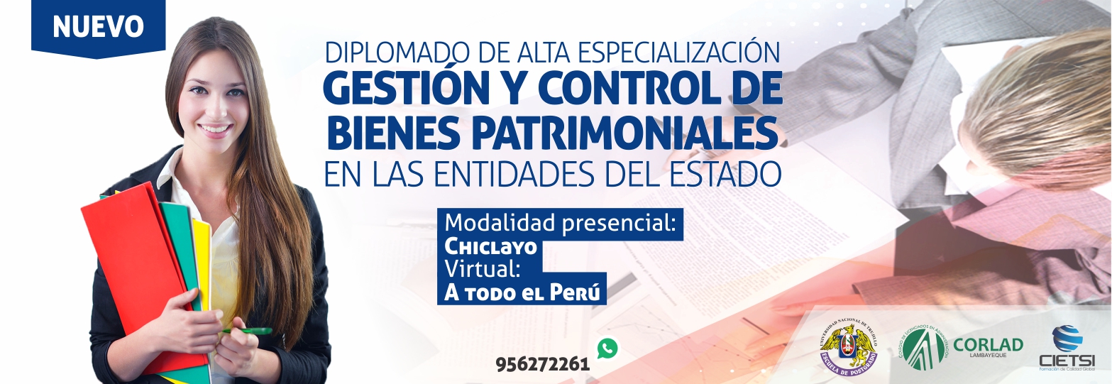 diplomado de alta especializaciOn en gestiOn y control de bienes patrimoniales en las entidades del estado 2017