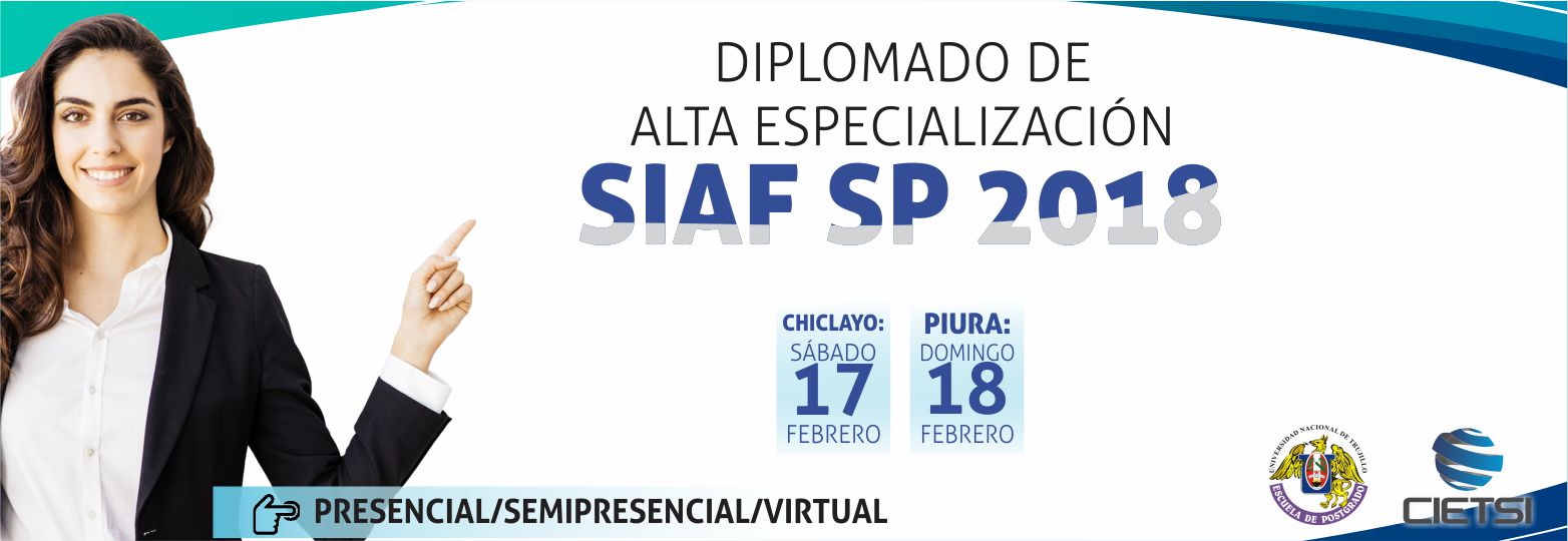 diplomado de alta especializaciOn en siaf 2018