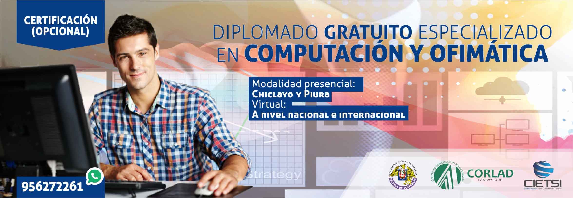 DIPLOMADO DE ESPECIALIZACIÓN EN COMPUTACIÓN Y OFIMÁTICA 2018