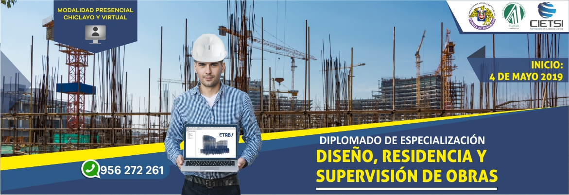 diplomado de especializaciOn en dise  o residencia y supervisiOn de obras